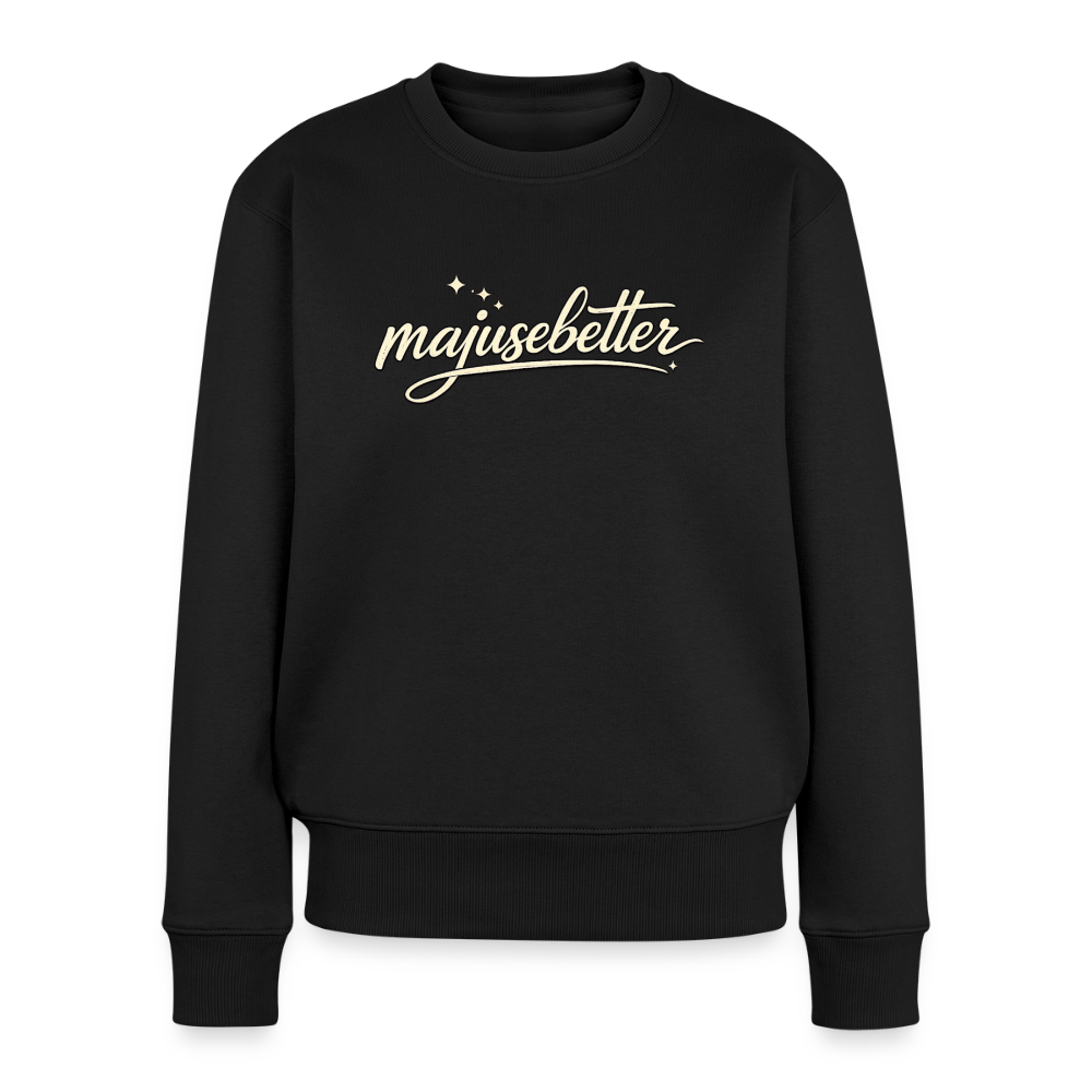 Majusebetter Frauen Premium Pullover - Schwarz