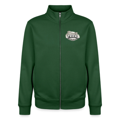 Trier Unisex Bio Zip Sweatshirt - Flaschengrün
