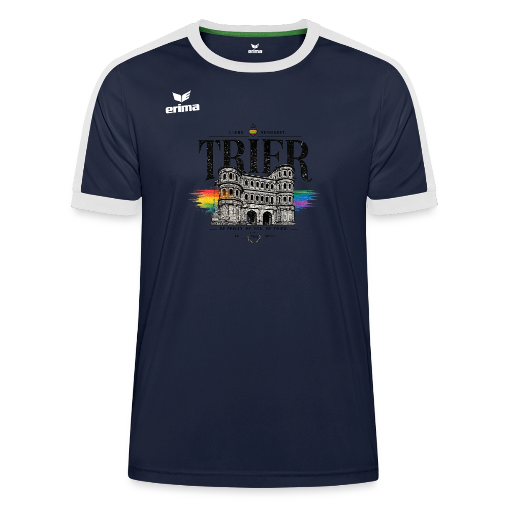 Pride ERIMA Unisex Retro Star Trikot - Navy/Weiß