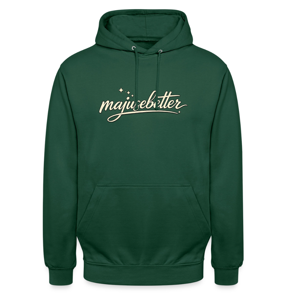 Majusebetter Unisex Hoodie - Flaschengrün