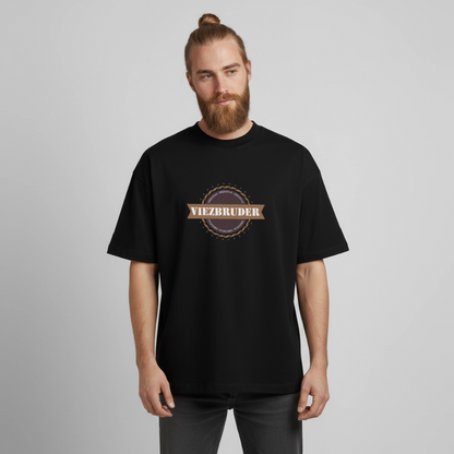 Viezbruder Boxy Heavyweight Unisex Organic T-Shirt - Schwarz