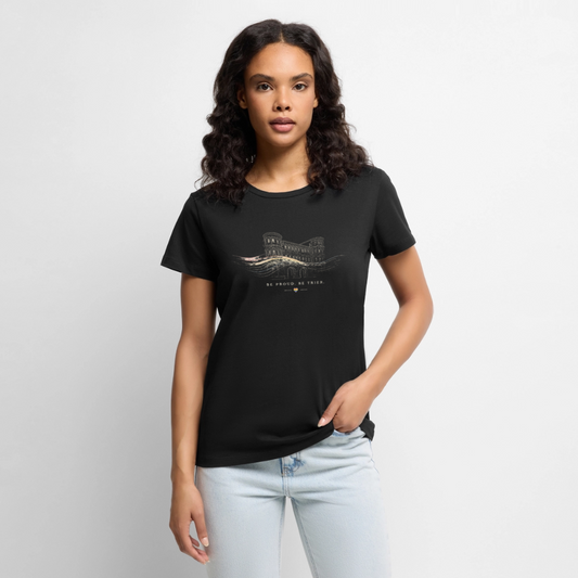 Pride Frauen Premium T-Shirt - Schwarz