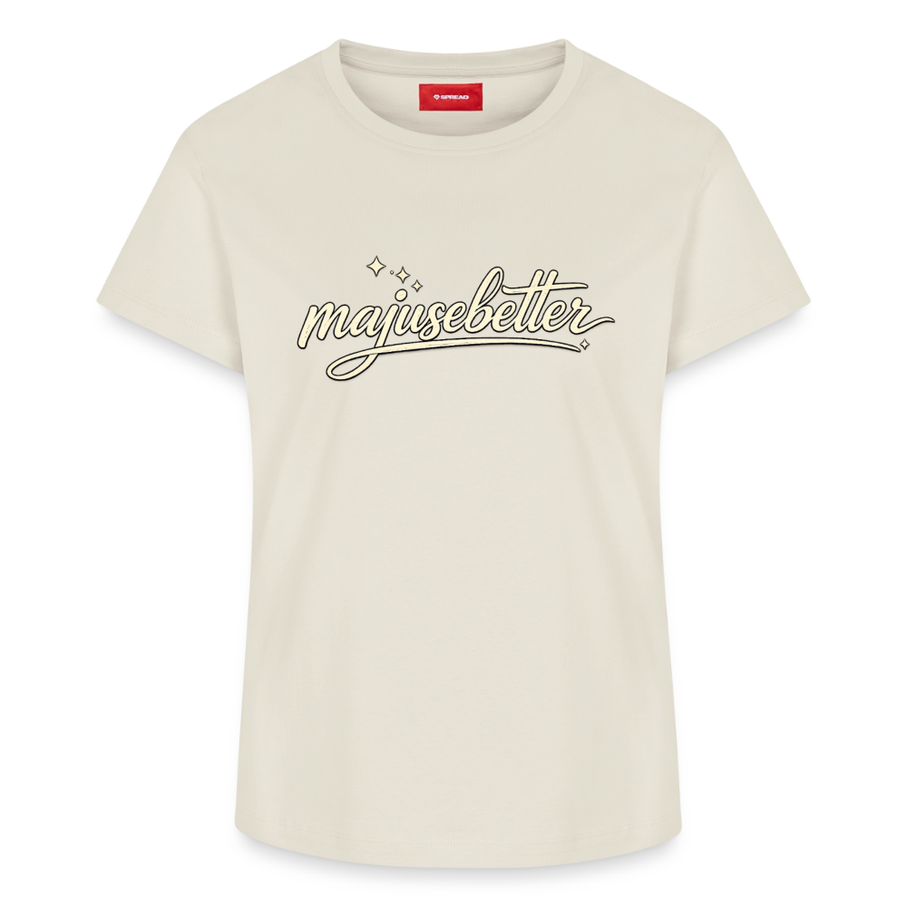 Majusebetter Frauen Supima Cotton T-Shirt – - Naturweiß