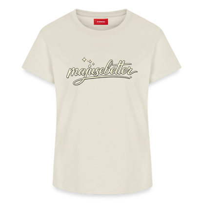 Majusebetter Frauen Supima Cotton T-Shirt – - Naturweiß