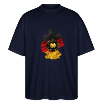 Deutschland  Oversized Unisex Bio T-Shirt - Navy
