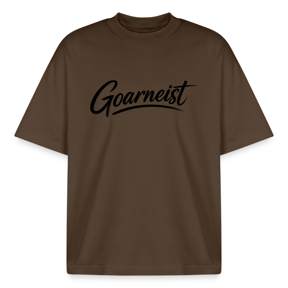 Goarneist Boxy Heavyweight Unisex Organic T-Shirt - Dunkelbraun