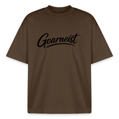 Goarneist Boxy Heavyweight Unisex Organic T-Shirt - Dunkelbraun