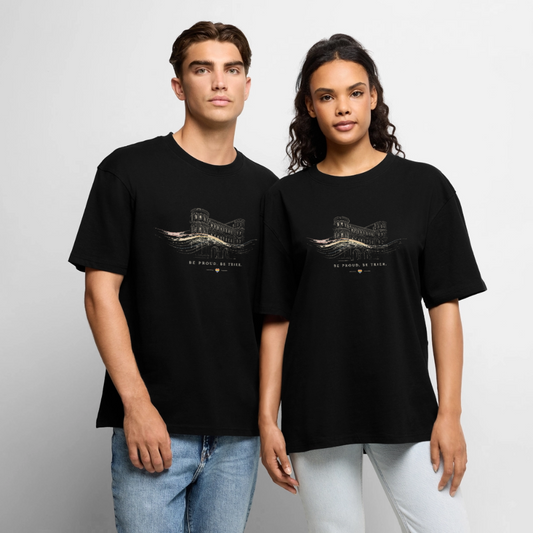 Pride Unisex Premium Oversized Bio T-Shirt - Schwarz