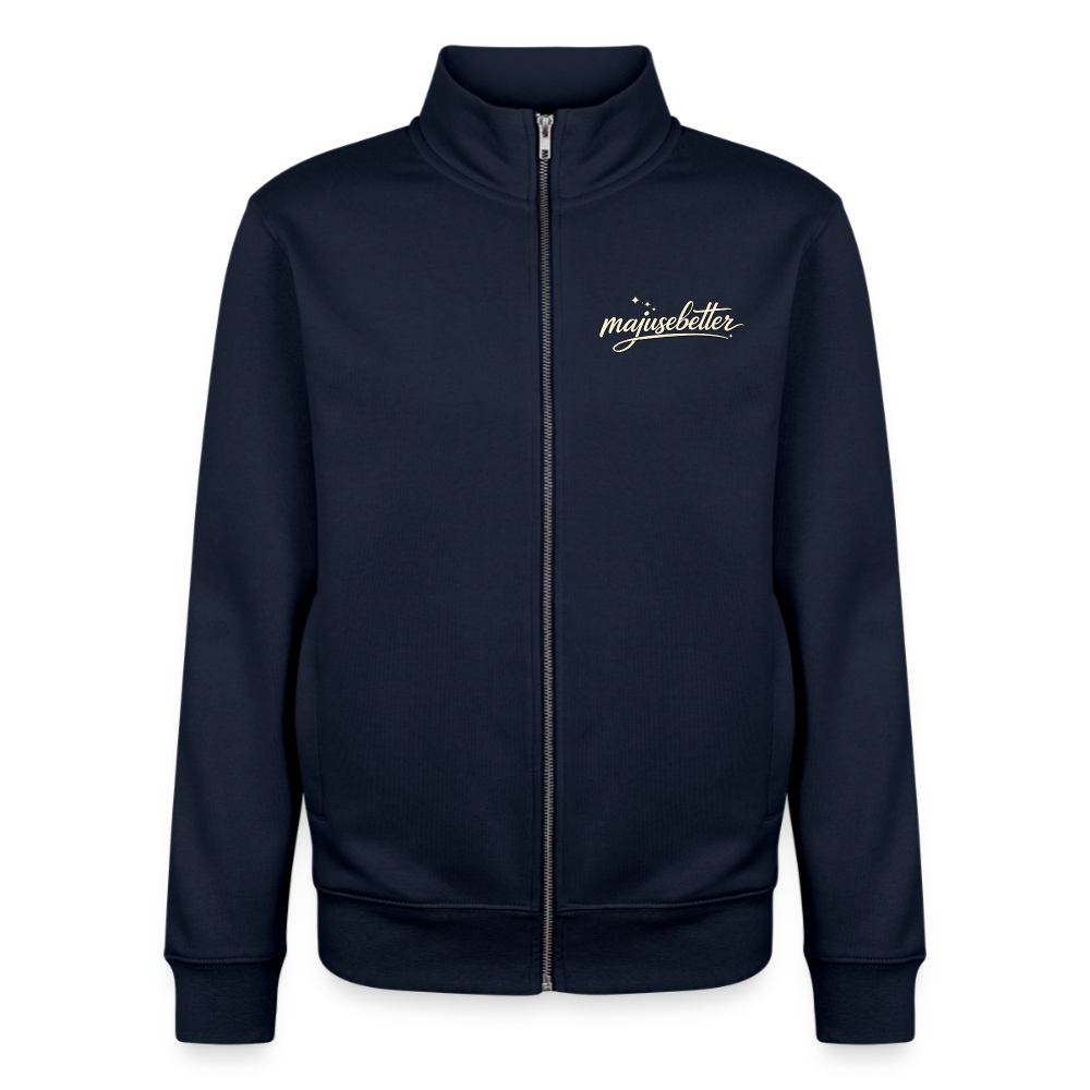 Majusebetter Unisex Bio Zip Sweatshirt - Navy