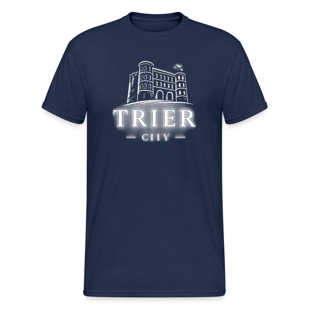Trier Männer Gildan Heavy T-Shirt - Navy