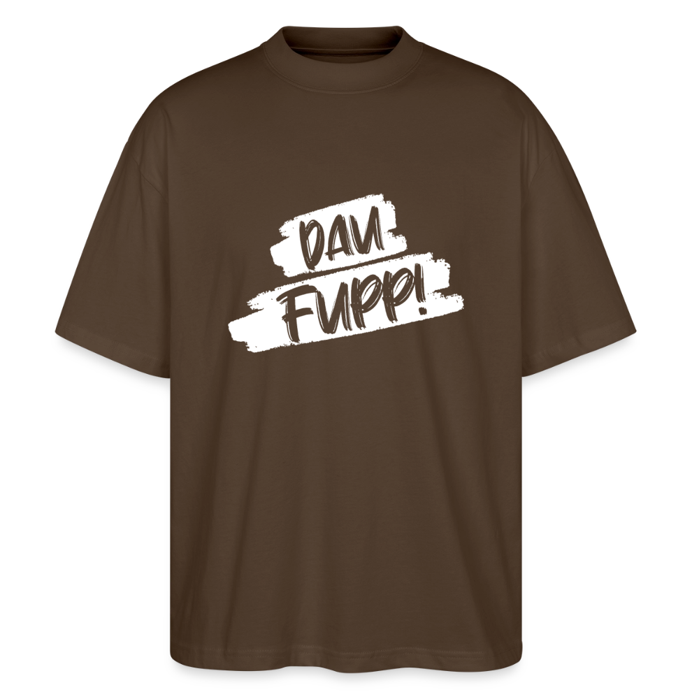 Dau Fupp Oversized Unisex Bio T-Shirt Blaster - Dunkelbraun