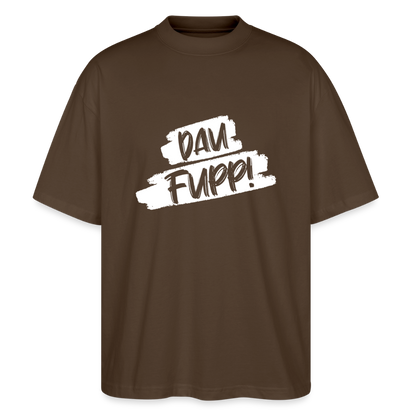 Dau Fupp Oversized Unisex Bio T-Shirt Blaster - Dunkelbraun