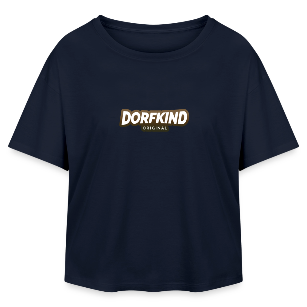 Dorfkind Relaxed Fit Frauen Modal Cotton T-Shirt von Stanley/Stella - Navy