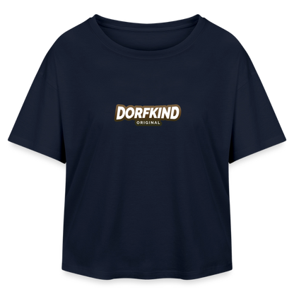 Dorfkind Relaxed Fit Frauen Modal Cotton T-Shirt von Stanley/Stella - Navy