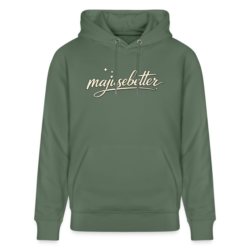 Majusebetter Unisex Bio-Hoodie CRUISER - Tanngrün