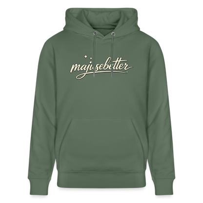 Majusebetter Unisex Bio-Hoodie CRUISER - Tanngrün