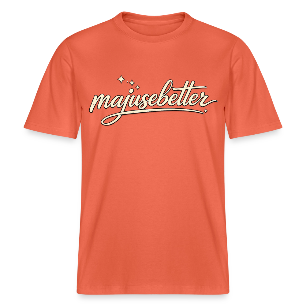 Majusebetter  RELAXED FIT Unisex Organic T-Shirt - Hellrot
