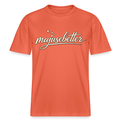 Majusebetter  RELAXED FIT Unisex Organic T-Shirt - Hellrot