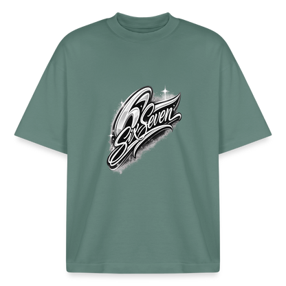 Six Seven Boxy Heavyweight Unisex Organic T-Shirt - Grüner Bucht
