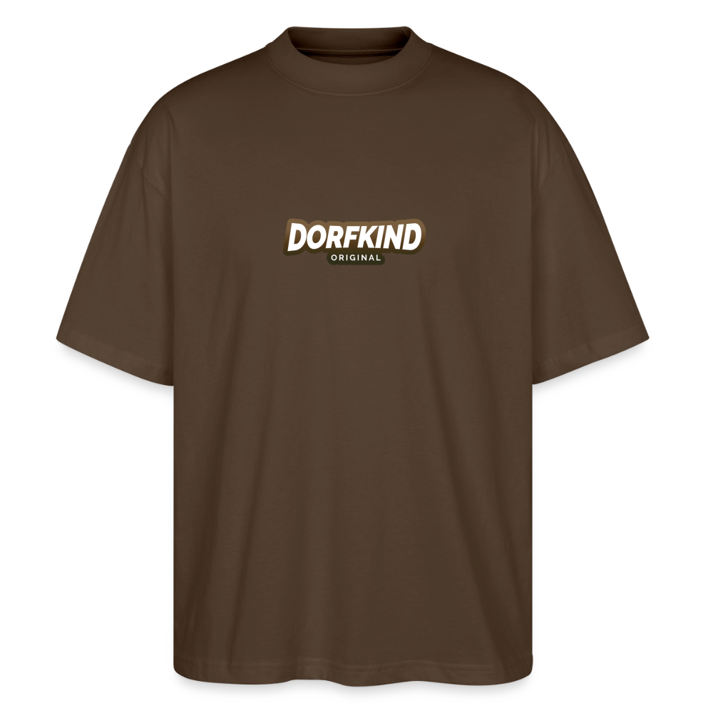 Dorfkind Oversized Unisex Bio T-Shirt Blaster 2.0 - Dunkelbraun