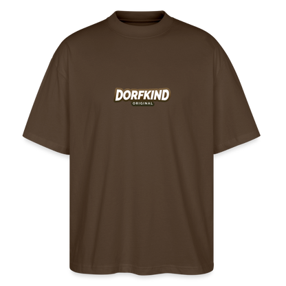 Dorfkind Oversized Unisex Bio T-Shirt Blaster 2.0 - Dunkelbraun