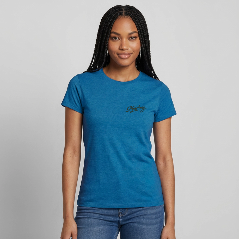 MOSELLADY LADY SHIRT - Antikblaues Saphir meliert