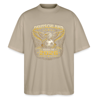 Deutschland  Oversized Unisex Bio T-Shirt - Steingrau