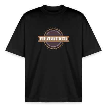 Viezbruder Boxy Heavyweight Unisex Organic T-Shirt - Schwarz