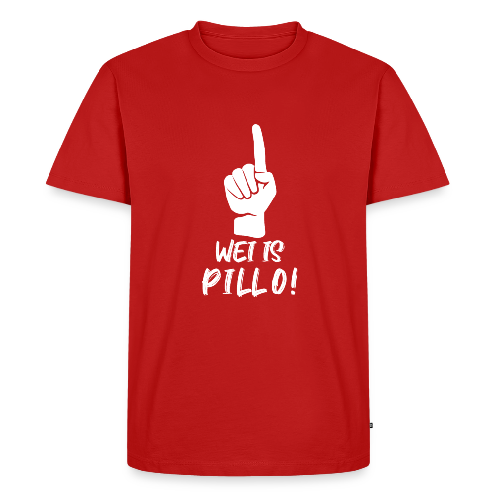 Wei is Pillo Männer Premium T-Shirt - Rot