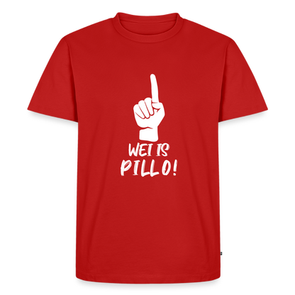 Wei is Pillo Männer Premium T-Shirt - Rot