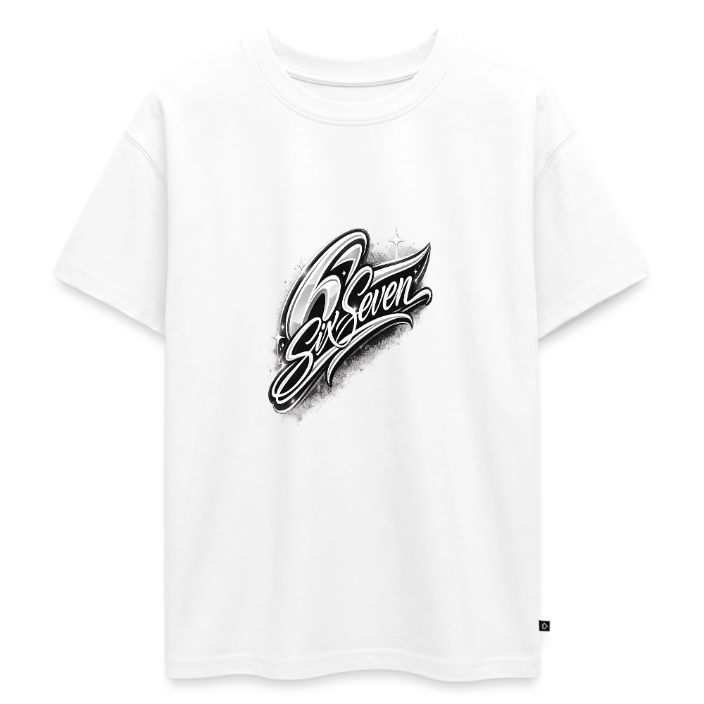 SixSeven Oversized Teenager Premium Organic T-Shirt - Weiß