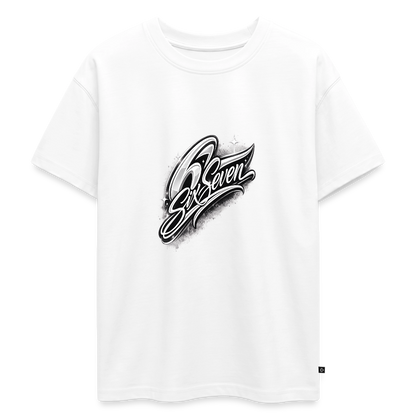 SixSeven Oversized Teenager Premium Organic T-Shirt - Weiß