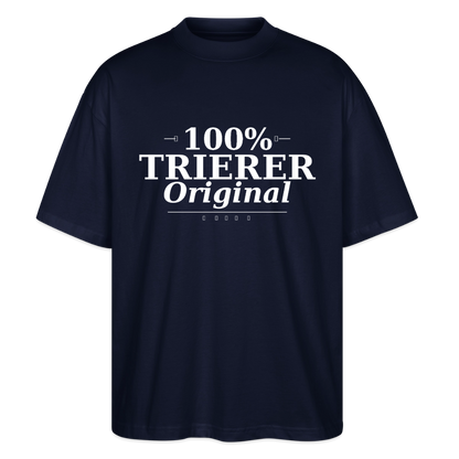 Trier Oversized Unisex Bio T-Shirt - Navy