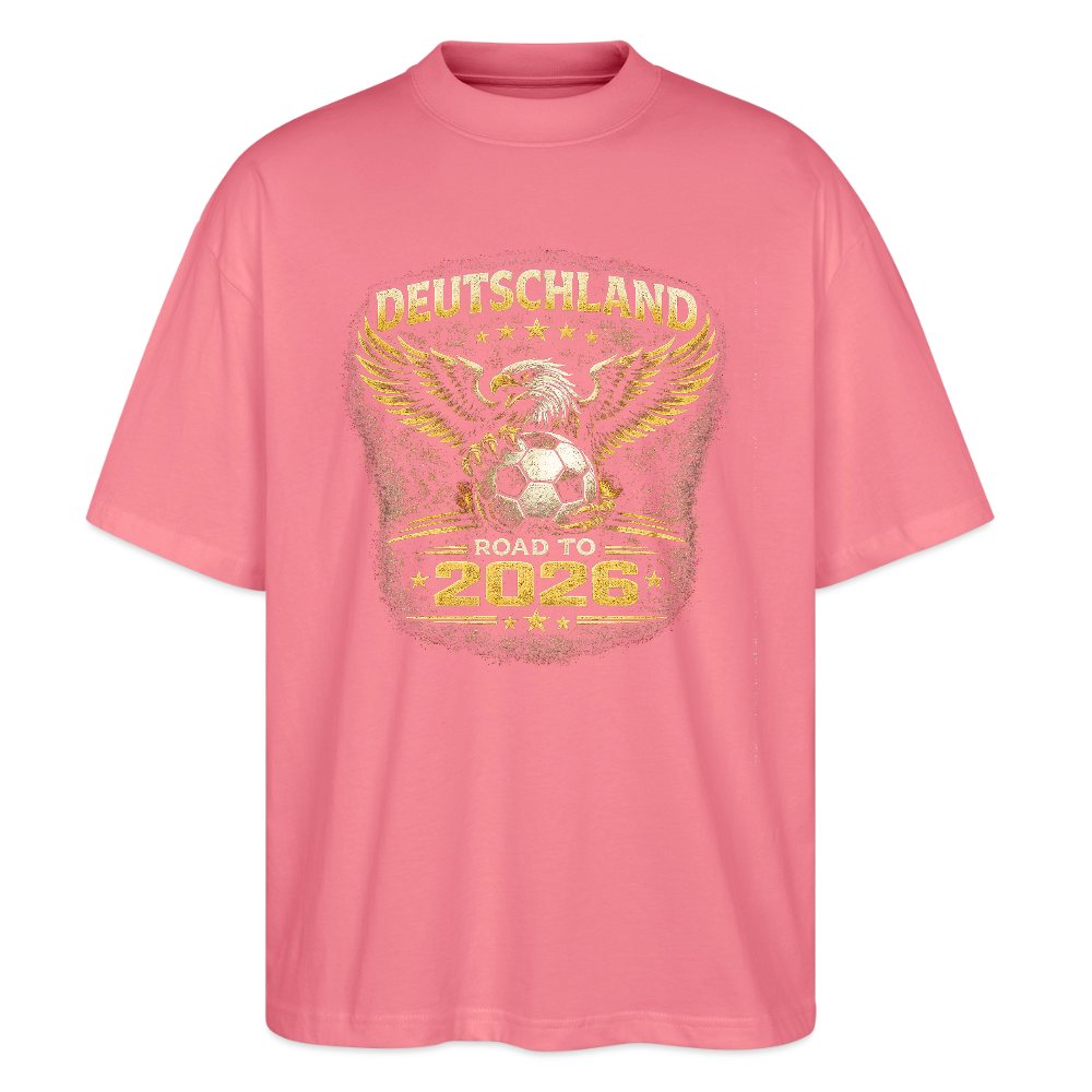 Deutschland  Oversized Unisex Bio T-Shirt - Pink 
