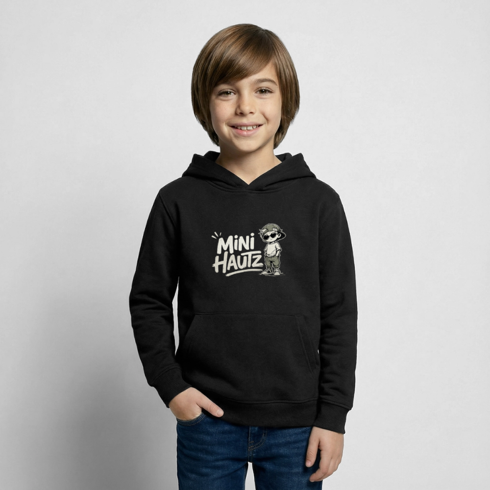 Mini Hautz Kinder Hoodie - Schwarz