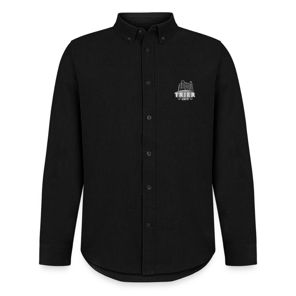 Trier Männer Oxford Hemd - Schwarz