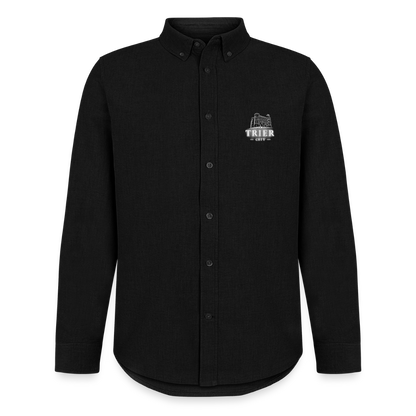 Trier Männer Oxford Hemd - Schwarz
