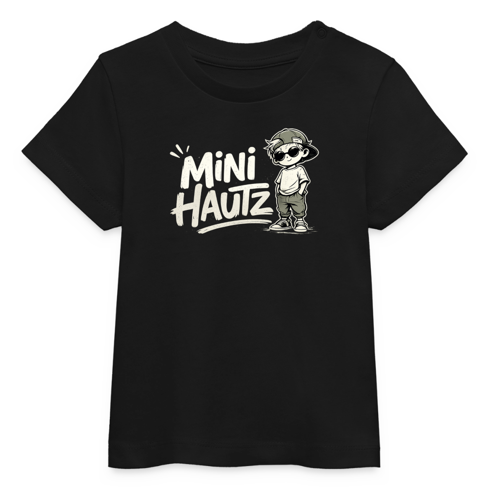 Mini Hautz Baby Organic T-Shirt - Schwarz
