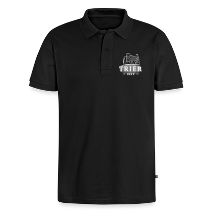 Trier Männer Premium Bio Polo Shirt - Schwarz