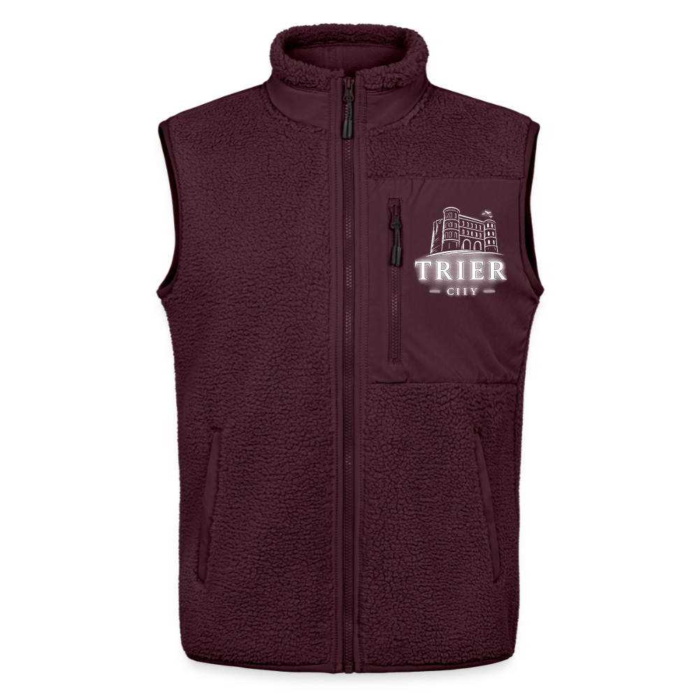 Trier Unisex Sherpaweste - Maroon