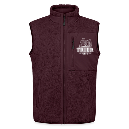 Trier Unisex Sherpaweste - Maroon
