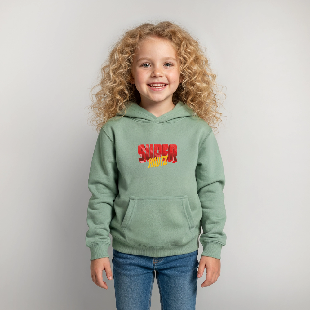 Super Hautz Kinder Hoodie - Graugrün