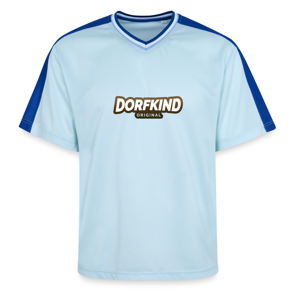 Dorfkind Unisex Football Style Mesh T-Shirt - Hellblau/Dunkelblau