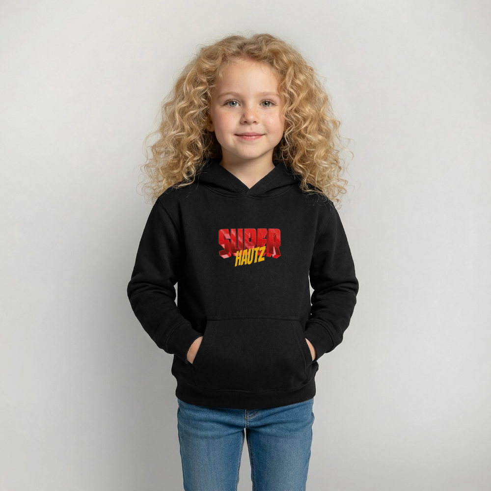 Super Hautz Kinder Hoodie - Schwarz