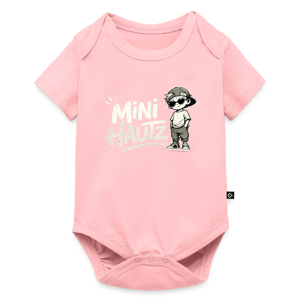 Mini Hautz Baby Bio-Kurzarm-Body - Rosa