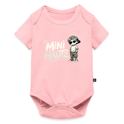 Mini Hautz Baby Bio-Kurzarm-Body - Rosa