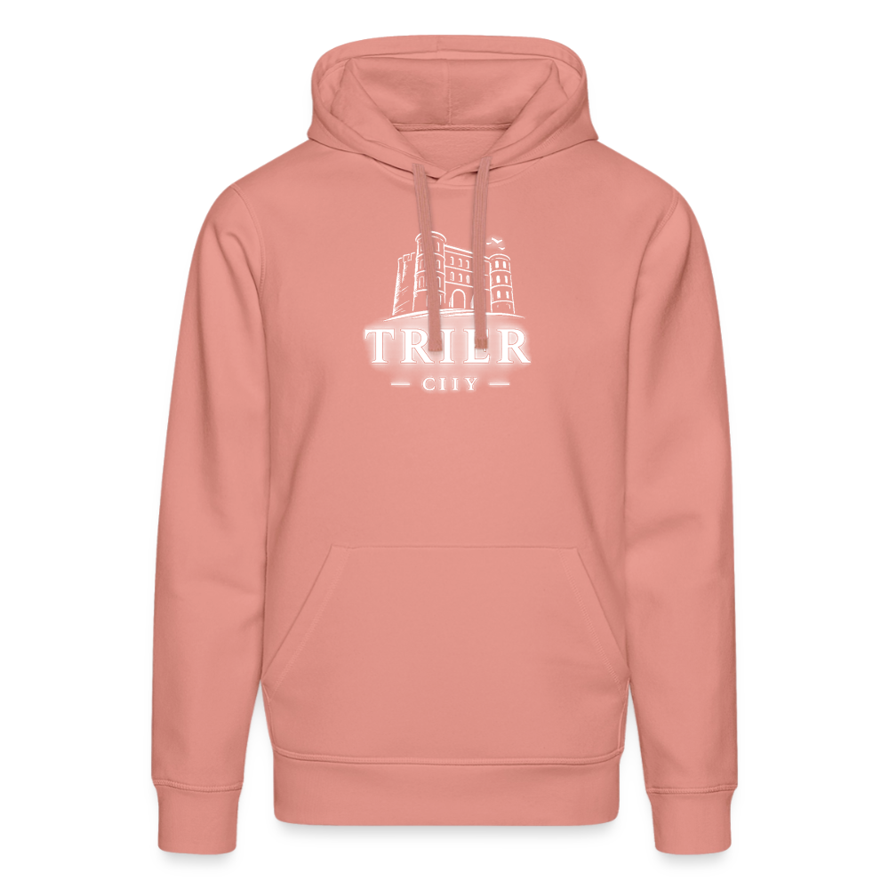 Trier Unisex Bio-Hoodie DRUMMER - Altrosa