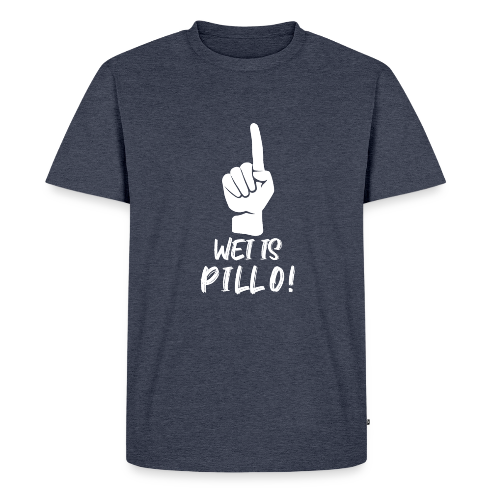 Wei is Pillo Männer Premium T-Shirt - Jeansblau 