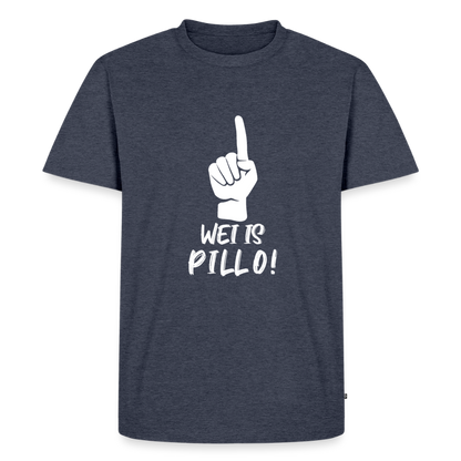 Wei is Pillo Männer Premium T-Shirt - Jeansblau 