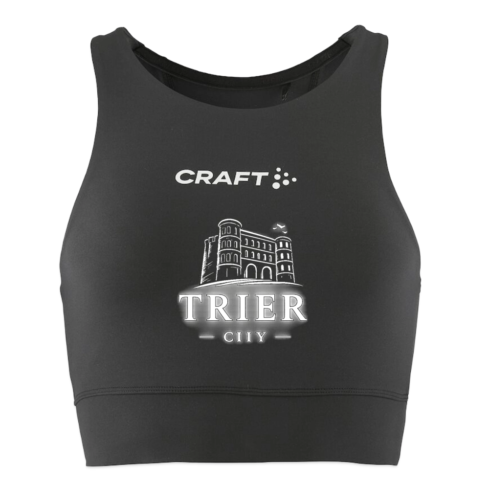 Trier CRAFT Rush 2.0 Frauen Crop Top - Schwarz